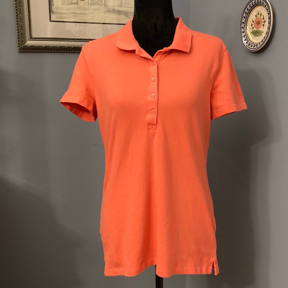 Coral Piqued Polo Shirt